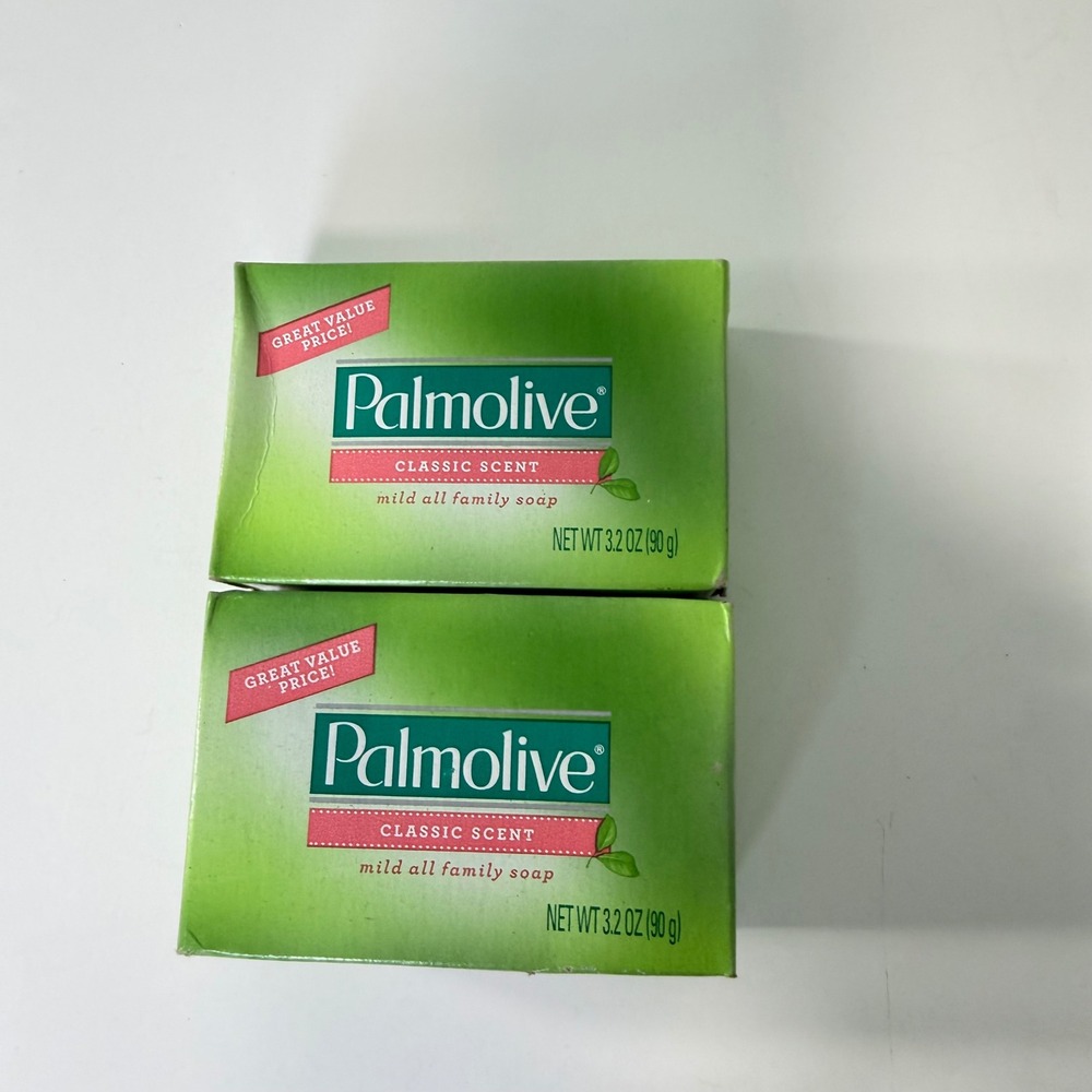 2 Pack Palmolive Classic‎ Scent Mild All Family Bar Soap 3.2 oz Each Made in USA